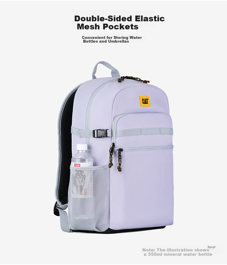 CAT Backpack Simple School Bag Laptop Bag 15/16 Inch Large Capacity Travel Bag 84982 Gray 6