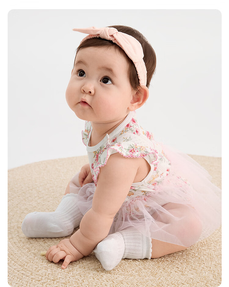 Balabala【balaOne】Baby Romper Infant Girls Triangle Bodysuit 2026 Cute Stylish Adorable 9