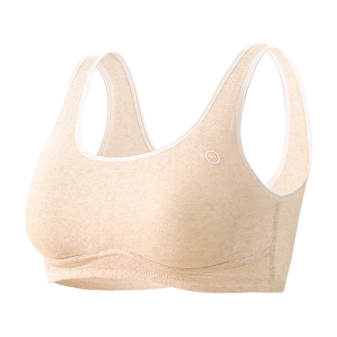 GRACEWELL 2-Pack Pure Cotton Girls' Underwear Vest for Developmental Stage, Age 13, High School and Middle School Students, Children's Bra