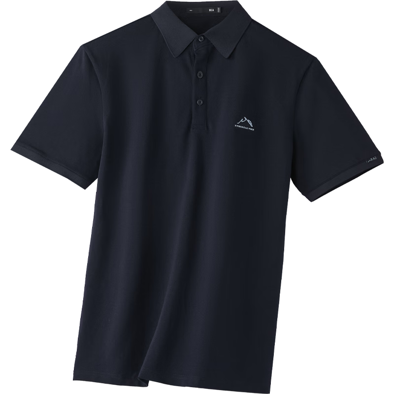 HLA Men's Short Sleeve Polo Shirt [JD Exclusive] 26 Mountain Not High Series Summer Short Sleeve with Turn-down Collar