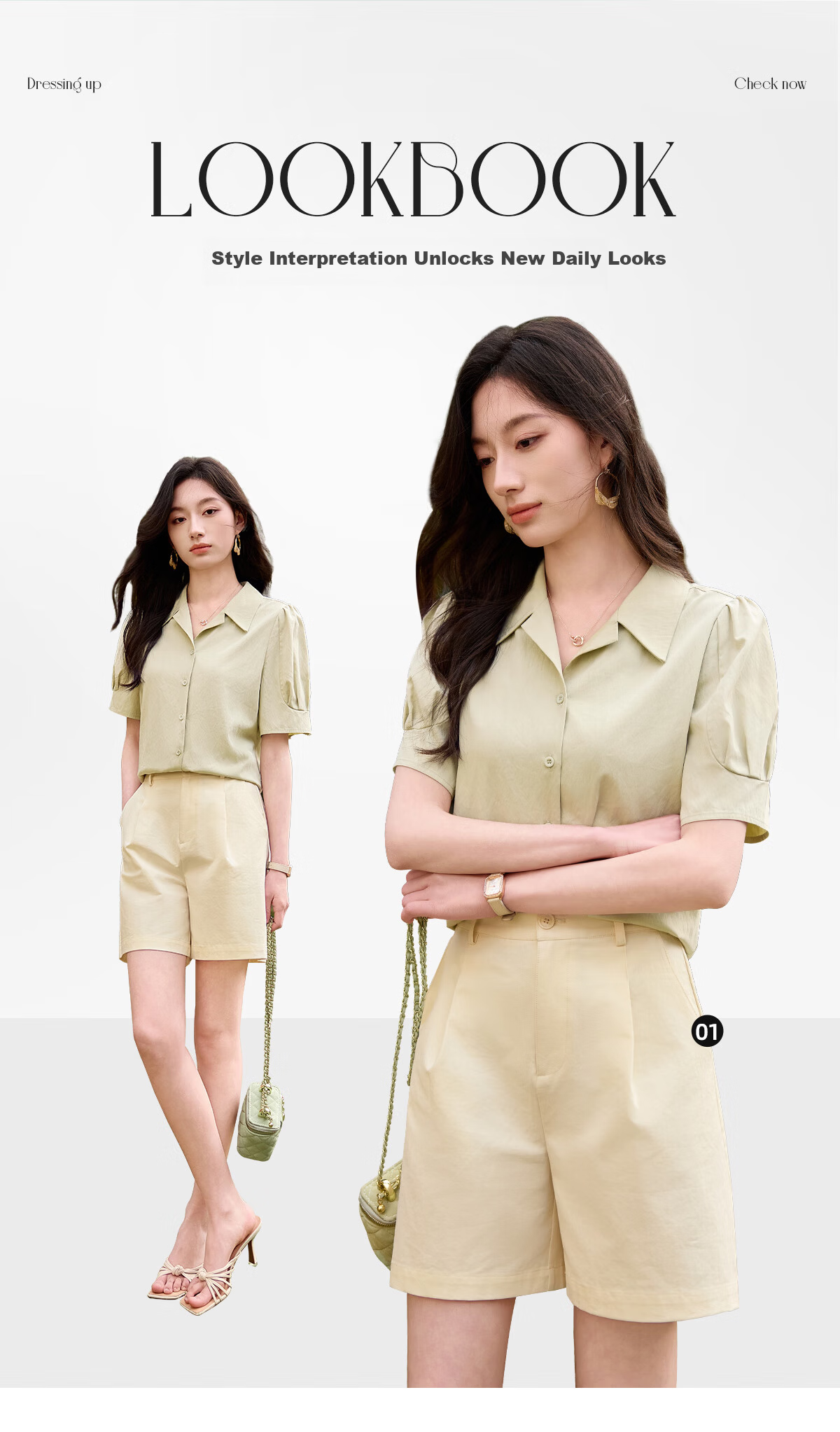 Chushen Summer Short Sleeve Shirt Women Fashion Lapel Design Commuter Casual Blouse S52S004 Light Yellow L 4