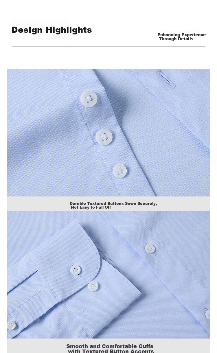 HLAHLA Men's Long Sleeve Formal Shirt Spring 26 Light Business Shirt Series 2