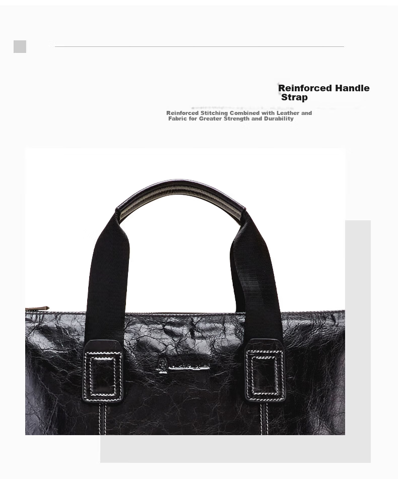 Hush Puppies Men's Business Briefcase 14-inch Shoulder Bag Casual Laptop Bag Birthday Gift for Boyfriend 7