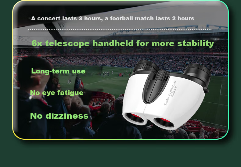 KENKO Japanese 6x21HG Telescope, High-Definition Portable, for Students' Viewing, Concerts, Children's Holiday Gifts 5