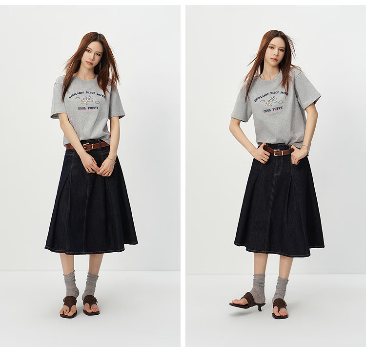 Semir BRUNCH BROTHER Collaboration Women's Summer Cotton Embroidered Short Sleeve T-Shirt 2026 Top 109326100023 18