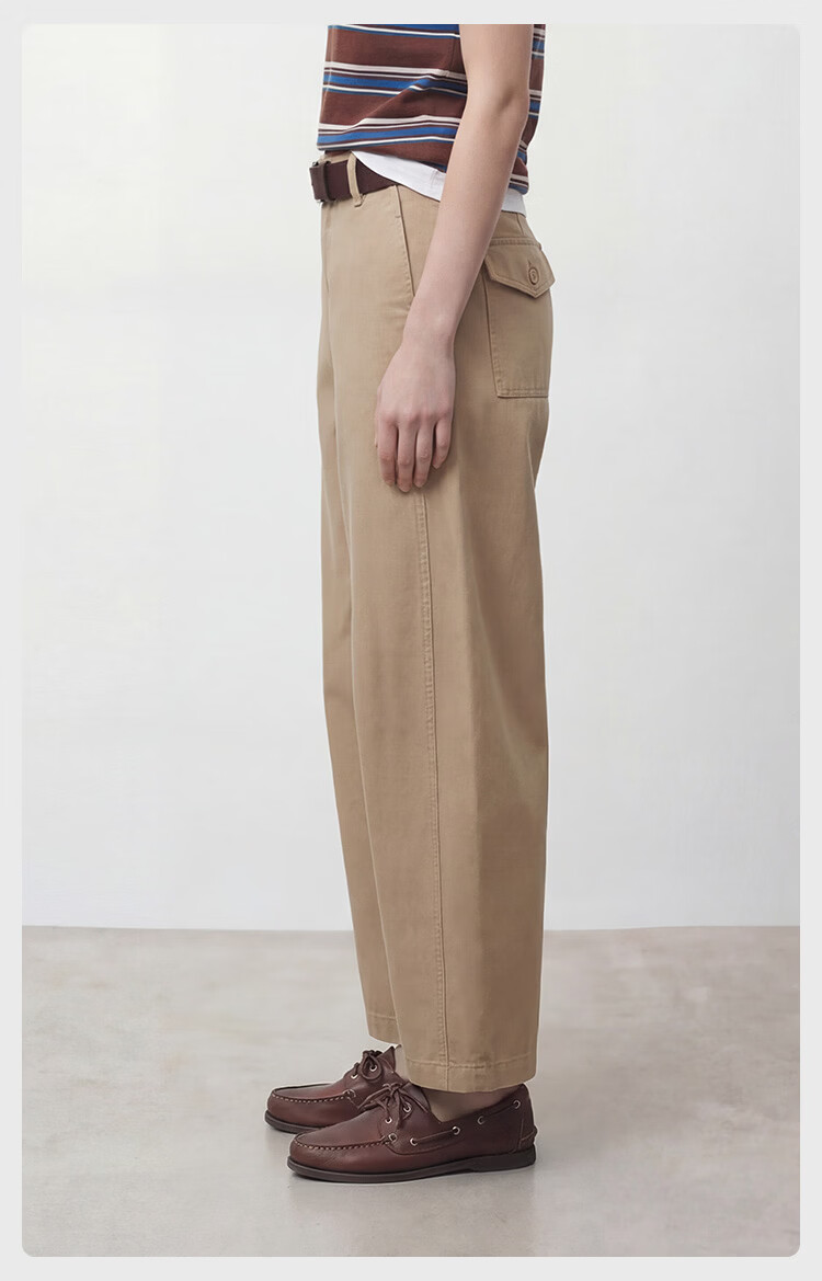 JD Jingzao Curved Blade Pants Women 2026 New Casual Pants Spring Autumn Sports Loose Low Hip Dark Sea Blue M 16