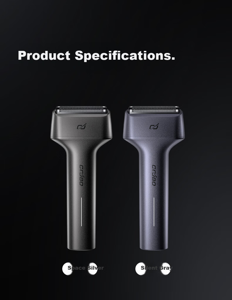 Kubo Electric Shaver Men's 2026 New Model Reciprocating Hammer Portable Beard Trimmer T1S Silver JD Self-operated 21