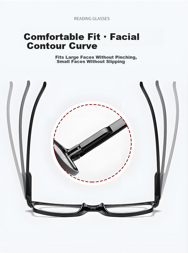 DRATRA Reading Glasses for Men, High-Definition Long-Sighted Glasses, Ultra-Light And Wear-Resistant, Middle-Aged And Elderly Phone Viewing Glasses, Presbyopic Glasses for Wome 3