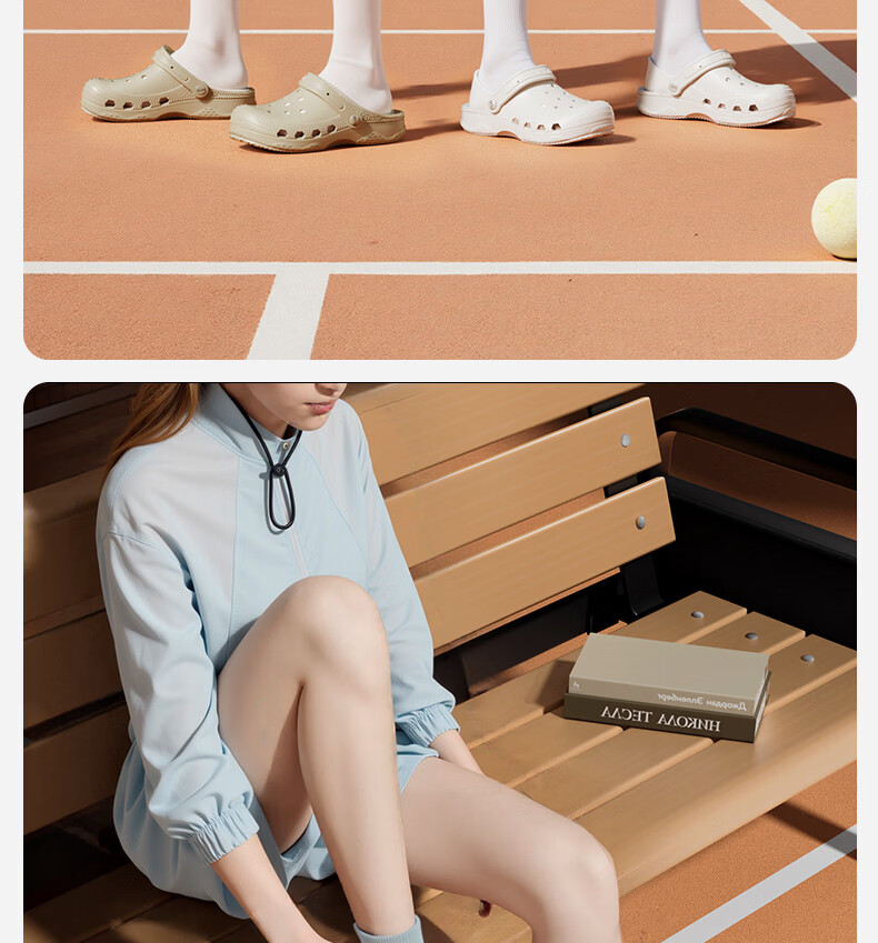 Puxijia Women's Summer Outdoor Hole Shoes Beach Sandals Non-Slip Cloud White Size 35-36 13
