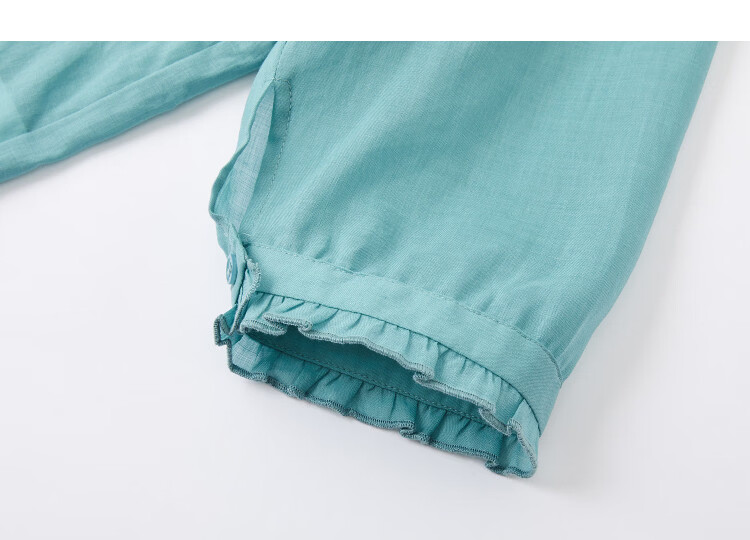 Demana [Ramie Fuchou] Summer Ruffled Collar Three-Quarter Sleeve Loose Slim Cardigan Shirt for Women Premium Quality 17