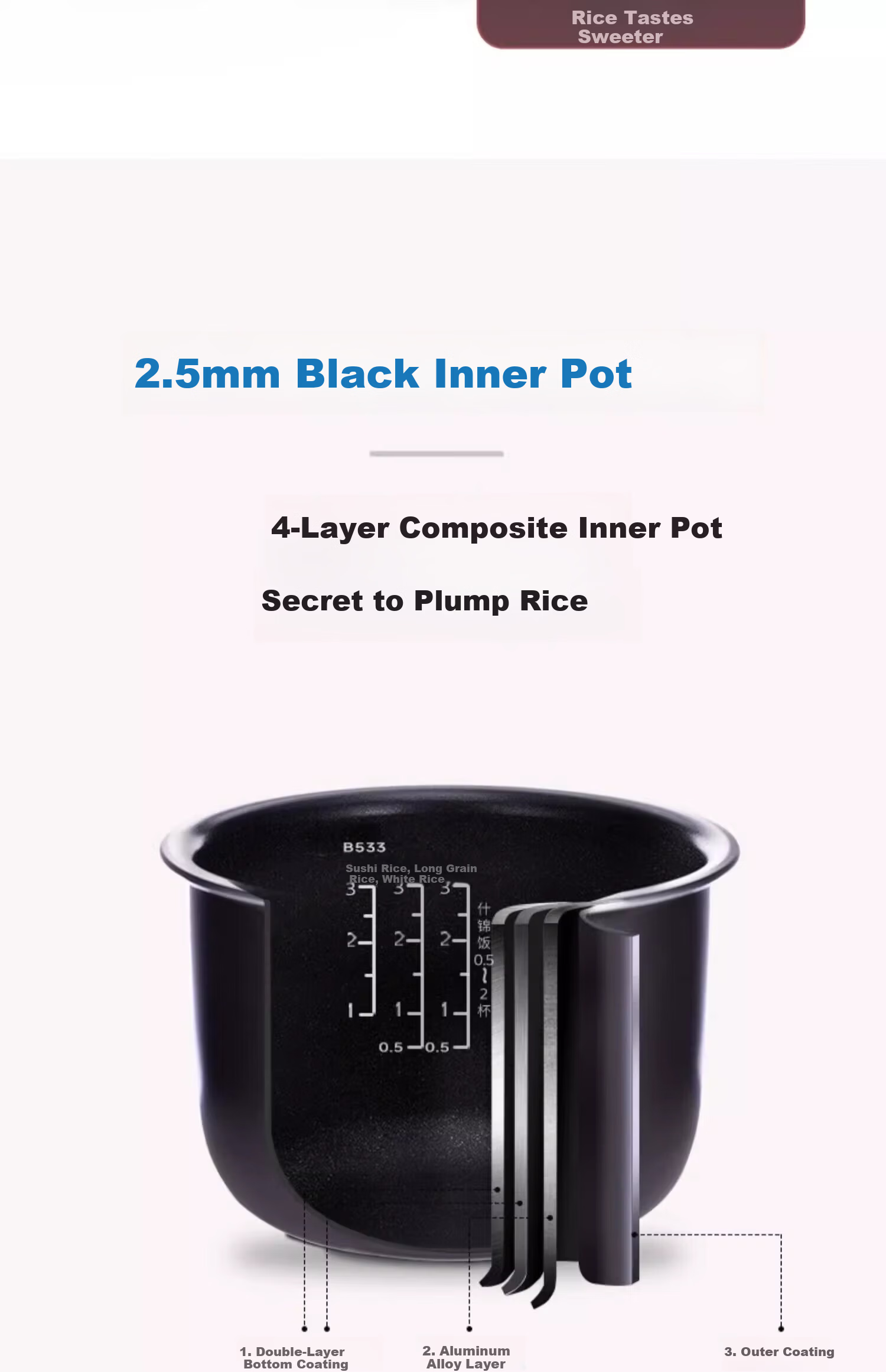 ZO JIRUSHI Mini Household Multifunctional Smart Scheduled Rice Cooker Non-stick Easy-to-Clean Inner Pot Black Inner Pot 8 Cooking Functions 1.8L (1-3 People) 8