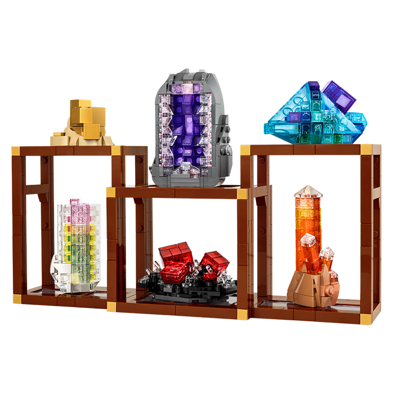 LEGO Building Blocks 21362 Mineral Collection Toy for Boys and Girls Birthday Gift Home Decor Ornament