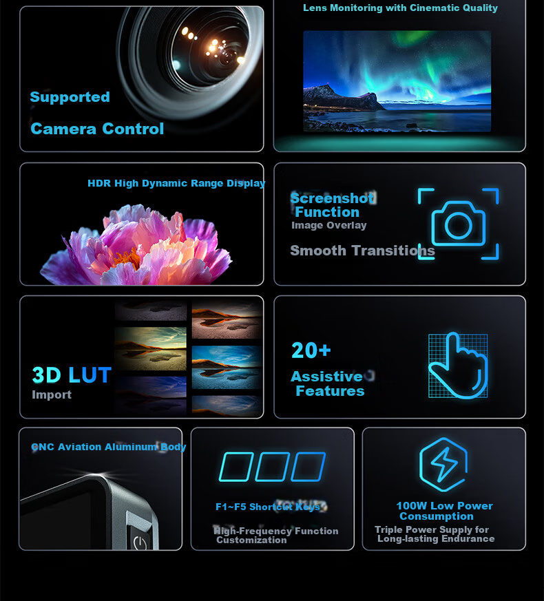 Godox GM6S Pro Monitor Mirrorless Touchscreen 5.5-inch 4K HD Photography External DSLR Camera Display GM6S Pro Kit1 4