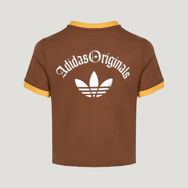 Adidas Originals Women's OG W TEE SS 2 Short Sleeve T-Shirt KT3061 Dark Brown M 5