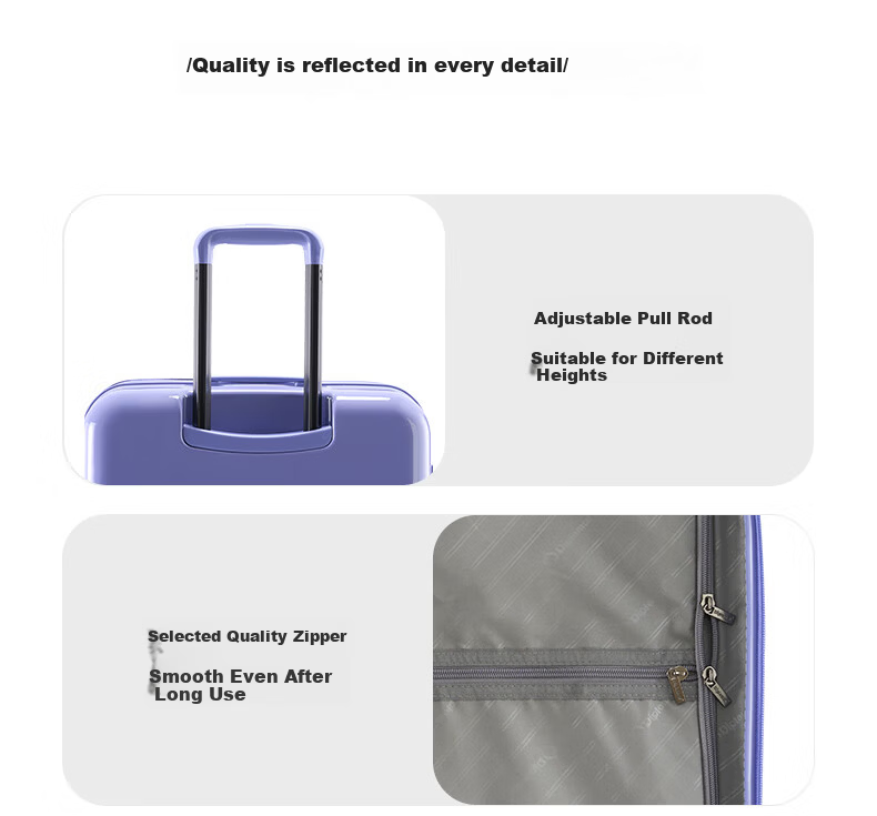 Diplomat Large Capacity Luggage Suitcase Thickened Password Lock TC-2621 Lilac Purple 28 Inch 17