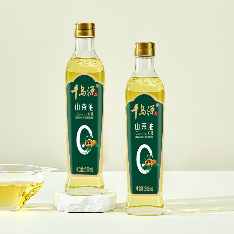 千岛源【保真山茶油】山茶油500ml 冷榨茶籽油 一级食用油 零反式脂肪酸