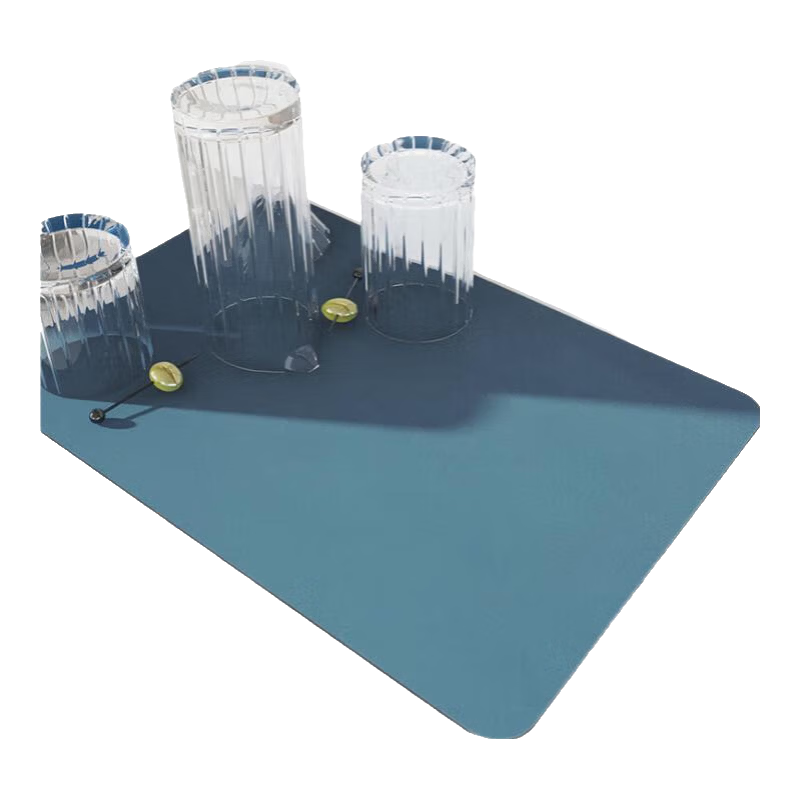 Qiqijia Kitchen Countertop Draining Mat, Table Mat, Cup And Dish Drying Pad, Tea Table Absorbent Coaster, Washable Heat Insulation Mat