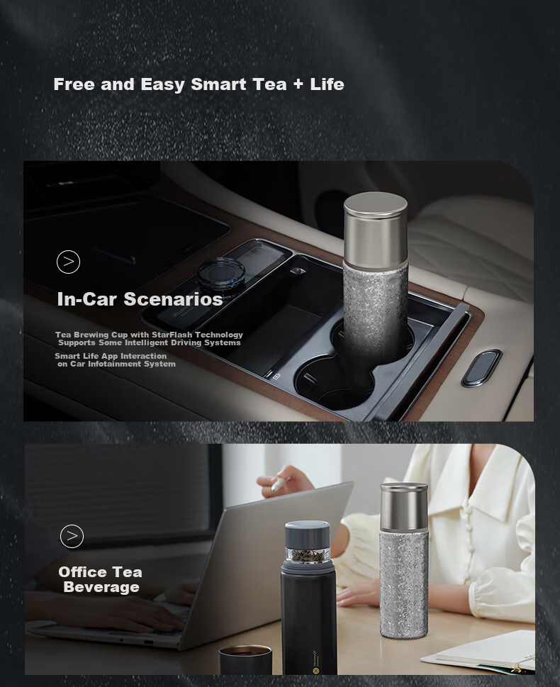 Hongmeng Smart Choice Haers Intelligent Pure Titanium Tea Brewing Insulated Water Bottle for Men and Women with Tea Separation Business Gift 20