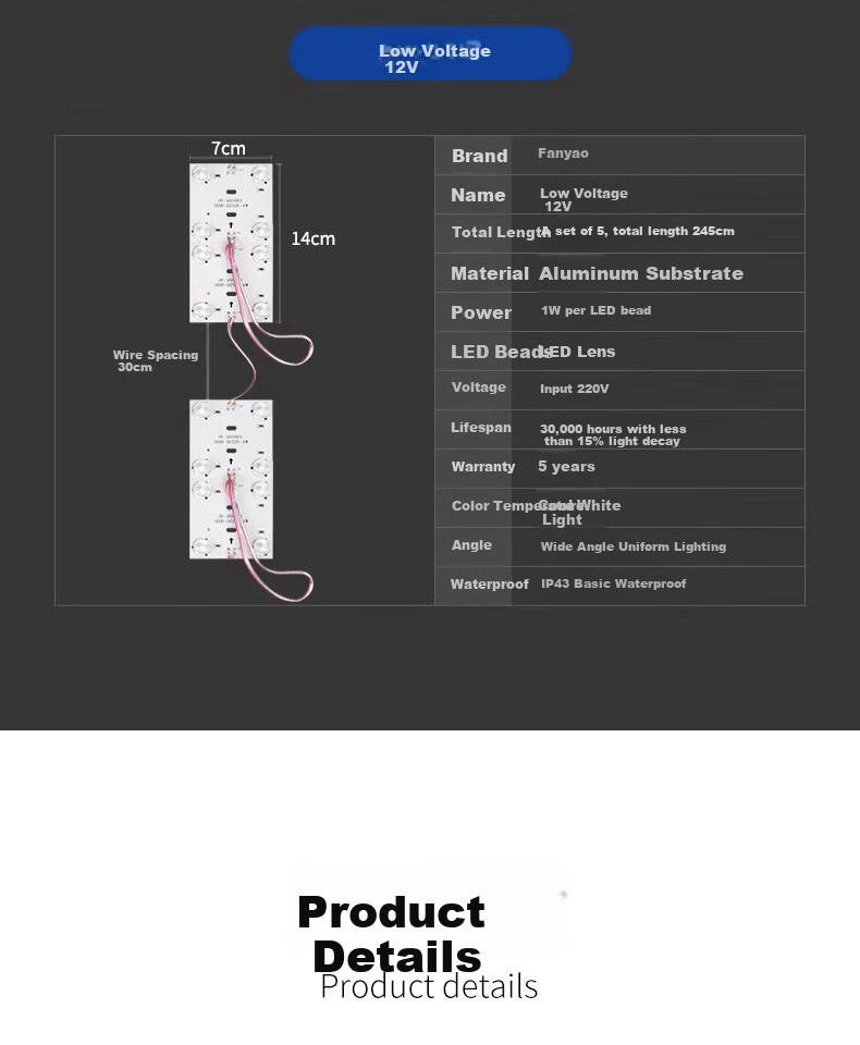 Fanyao LED Diffused Light Strip Block Light Advertising Lightbox Lamp 220V Soft Film Ceiling Module Light Source Module Second Generation 5