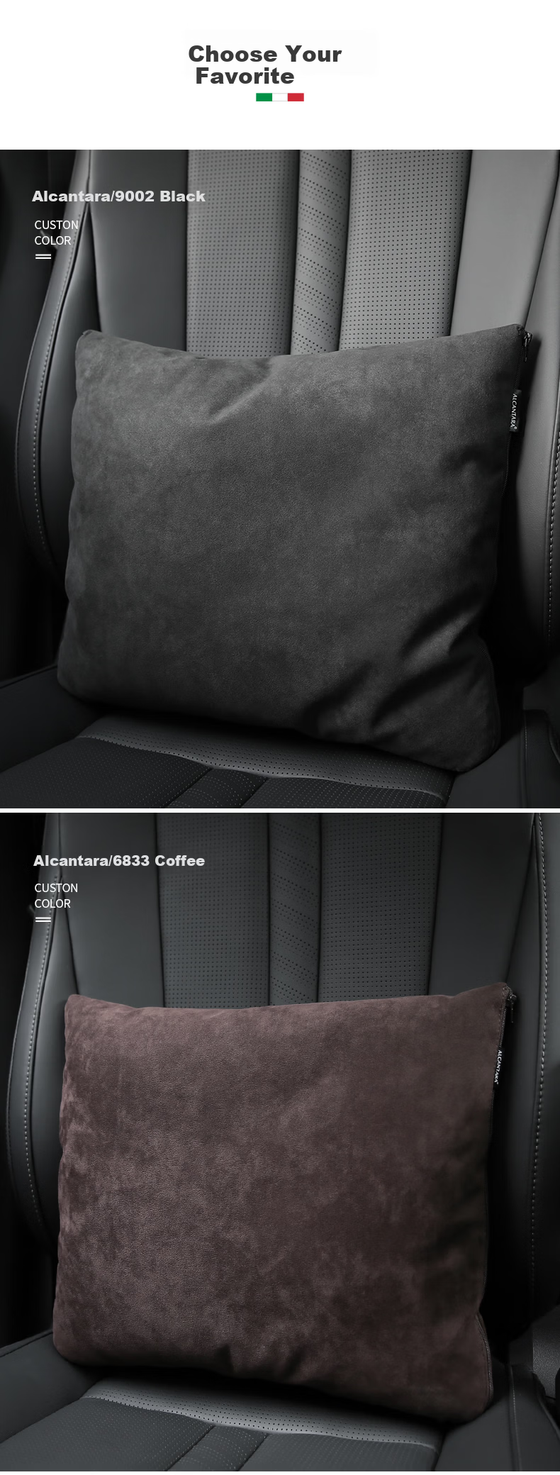 BIMLL Alcantara Car Pillow Blanket Dual-Use Foldable Rear Seat Sleeping Two-in-One Office Air Conditioning Blanket 9