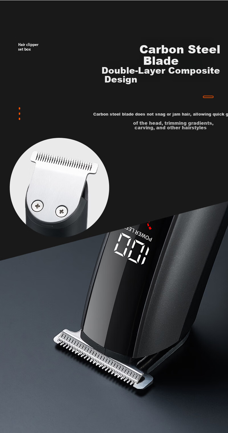 MKS Multifunctional Hair Clipper Shaver Nose Hair Trimmer Sideburn Engraving Electric Haircutting Machine Electric Hair Clipper Home Use 5-in-1 NV8708B 4