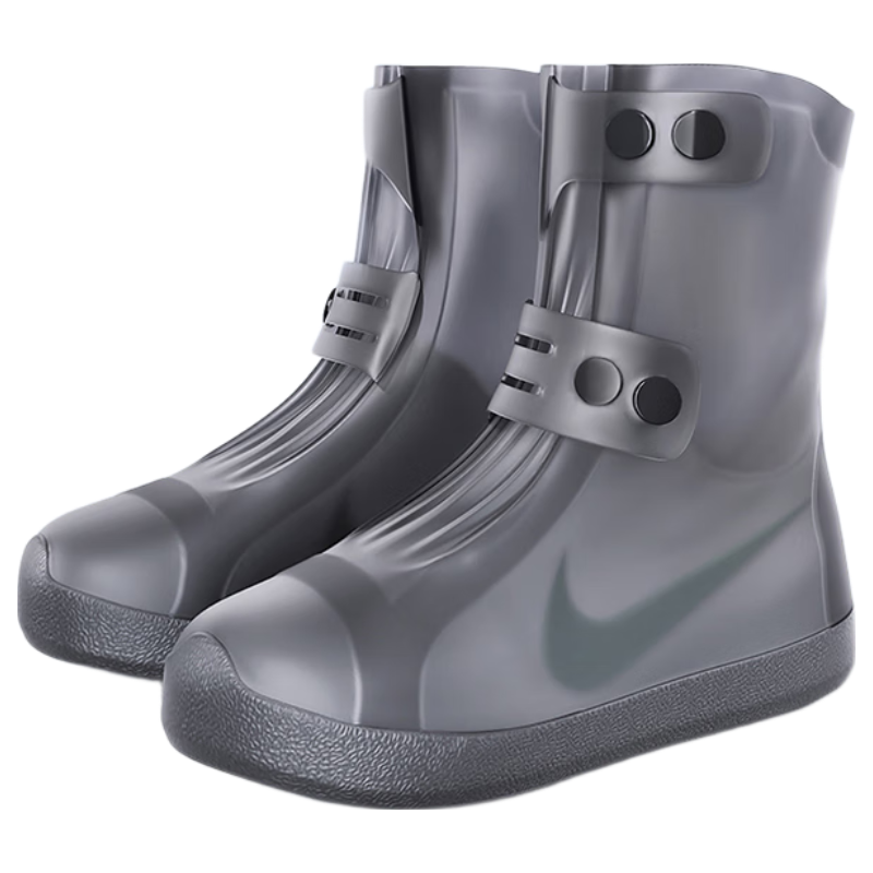 Beimei Waterproof Rain Boots, Non-Slip And Wear-Resistant, Adult Men's Reusable Mid to High Top Silicone Thickened Water Shoes