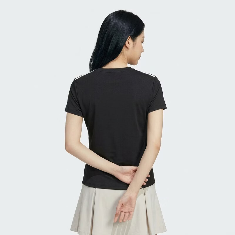 Adidas Women's Training Series HYG TEE Short Sleeve T-Shirt KC7639 Black M 4