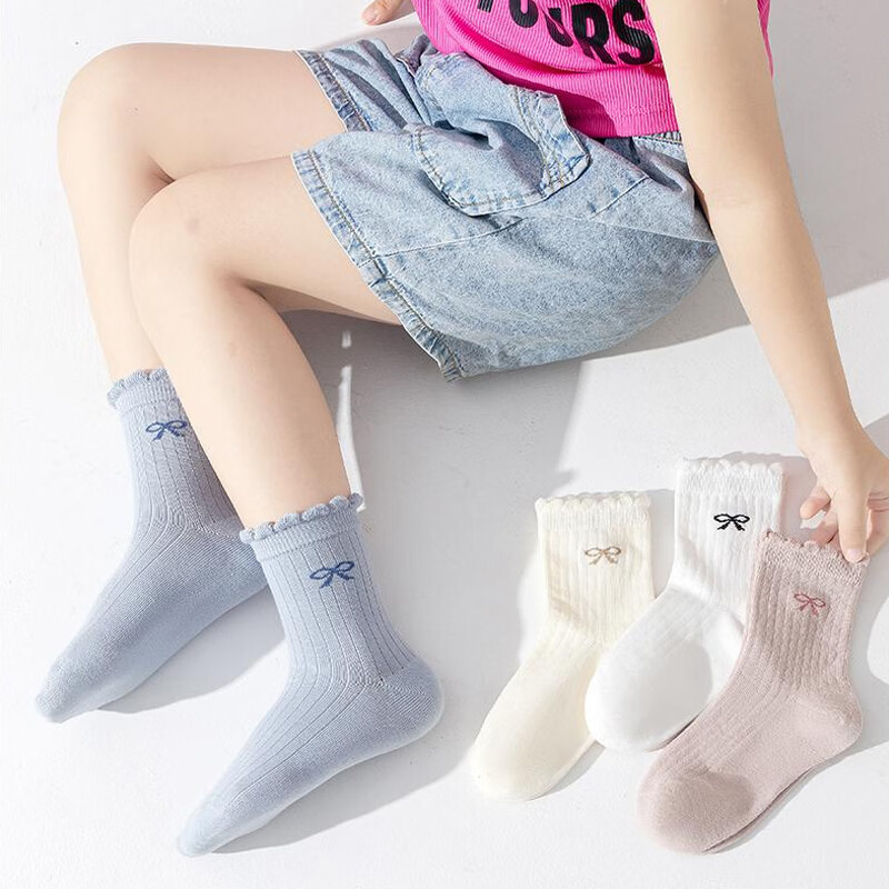 Cotton Lace Children's Socks Baby Kids Odor-Resistant Breathable Sweat-Absorbing Socks