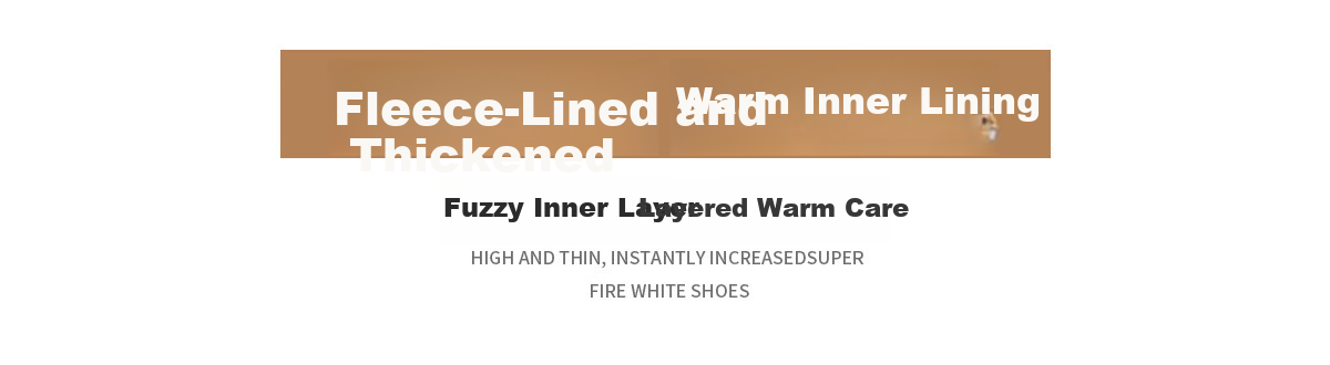 Warrior Women's Winter Fleece-Lined High-Top Sneakers Thick Sole Height Increasing Fashion Sports Casual Shoes White Black Size 39 6