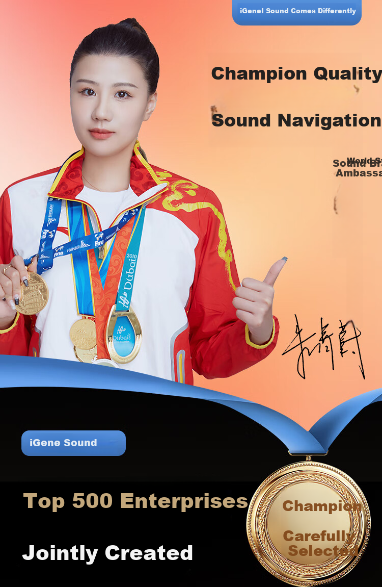 IGene [AI Translation + Conference Summary] 2026 New Smart Bluetooth Earphones, Semi-In Wireless, for Music And Gaming, Low Latency, Compatible with Huawei, Xiaomi, OPPO, OnePlus, Vivo 1