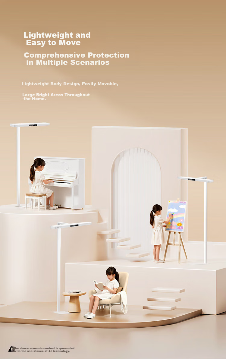 BULL Eye Protection Small Desk Lamp Full Spectrum Anti-Glare Rest Reminder Children's Study Table Clamp Pro Yang Mi Edition 17