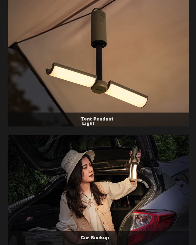 NexTool Outdoor Home Multifunctional Wukong Camping Lantern Tent Ambient Rechargeable Hanging Light Adjustable Height Flashlight 10