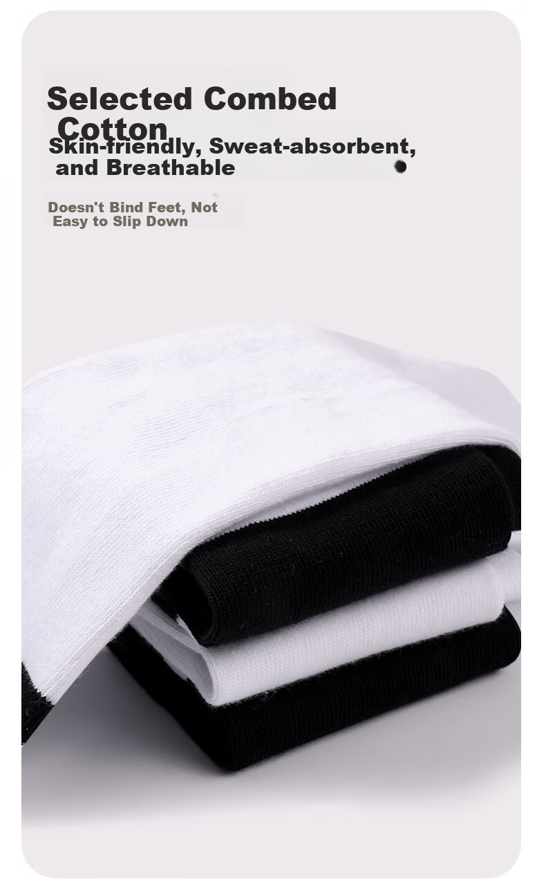 Zhiyouban Children's Mid-Calf Socks Girls Spring Autumn Winter Thin Cotton Long Socks Boys Girls School Uniform Socks 5