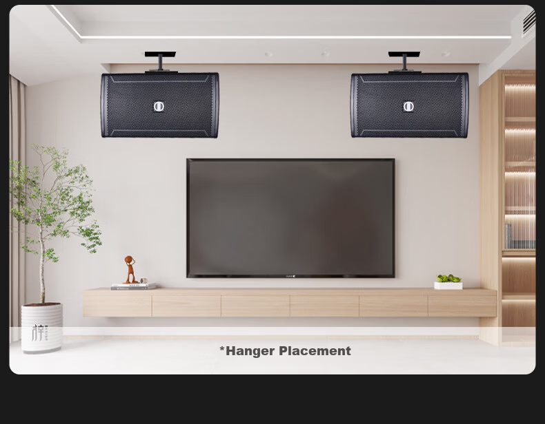 HYUNDAI Modern Home Theater KTV Passive Speaker 8-Inch Karaoke Home K-Singing Equipment Living Room Karaoke Speaker Card Speaker 11