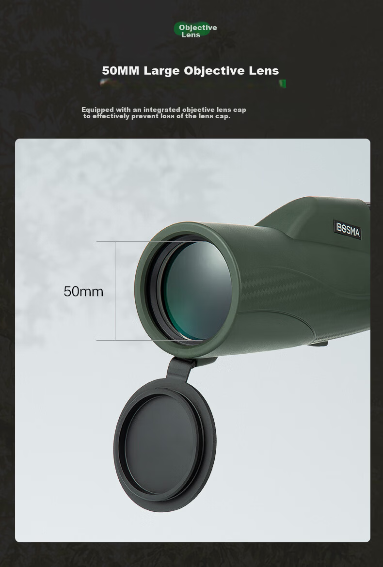 BOSMA Embroidered Tiger 10×50M Monocular Telescope High-Power HD Night Vision Portable Large Aperture Outdoor Handheld Binoculars 5