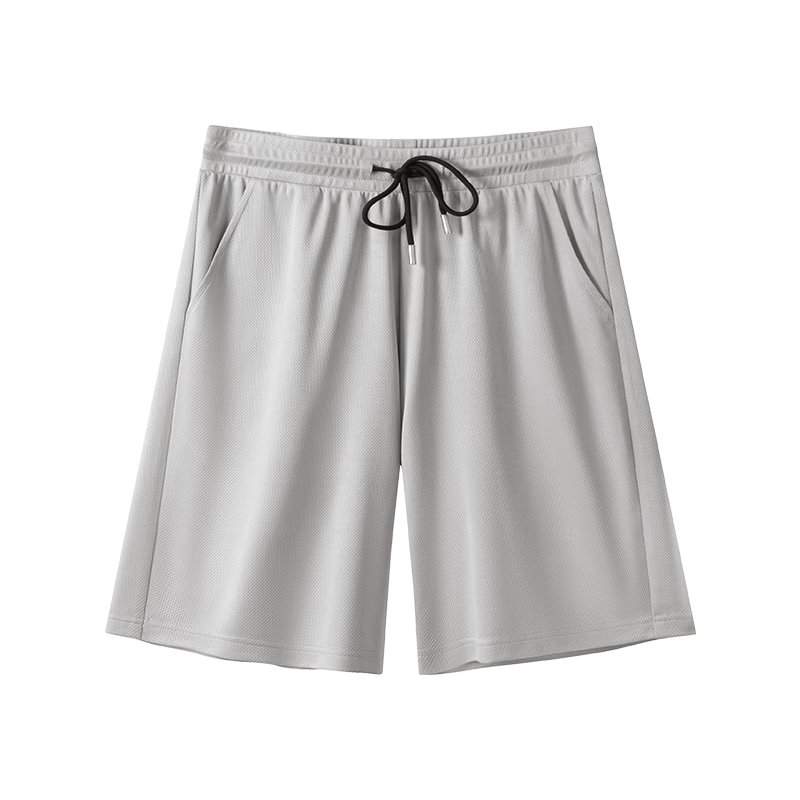 MINISO Men's Summer Sports Shorts Casual Loose Basketball Running Five-Point Ice Silk Shorts Z Light Gray L