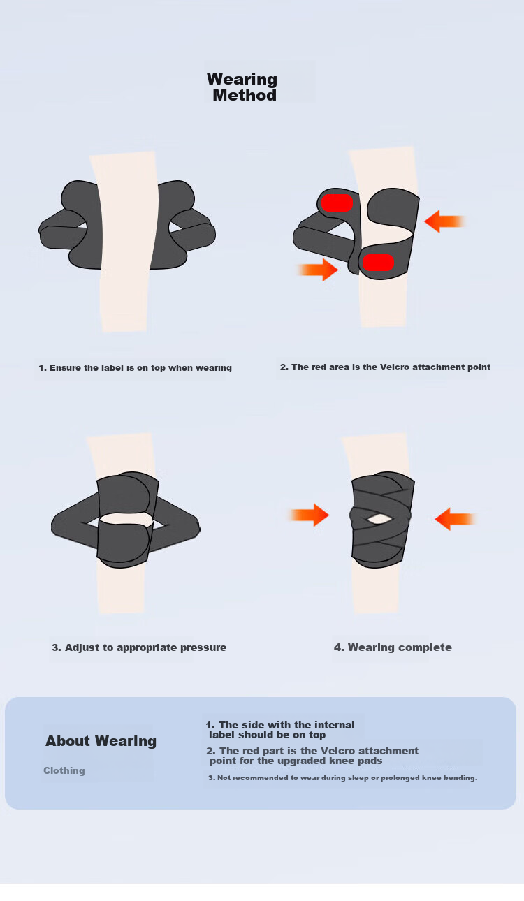 BM Medical Knee Brace for Meniscus Injury Running Mountaineering Basketball Synovitis Patella Knee Support 17