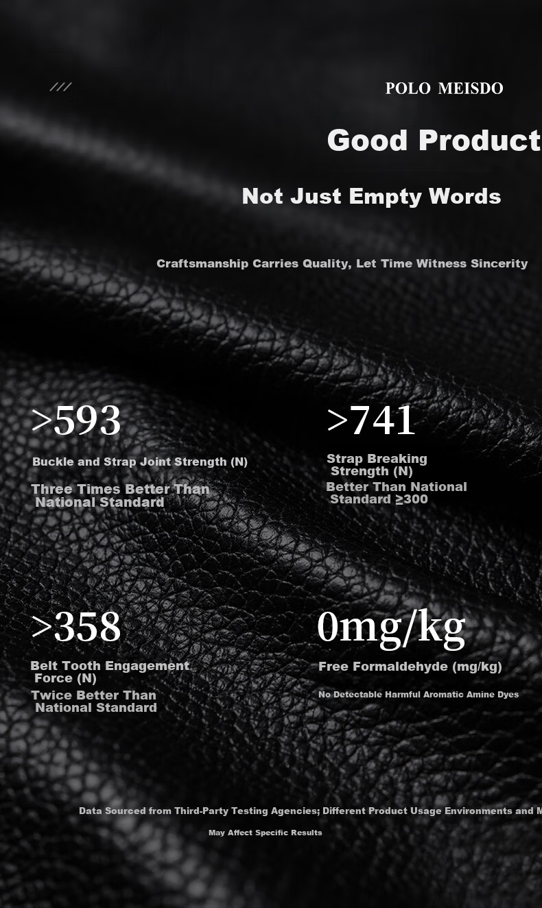 POLOMEISDO Men's Genuine Leather Belt Fashion Waistband Gift Box Birthday Present for Boyfriend Husband Father Practical 5