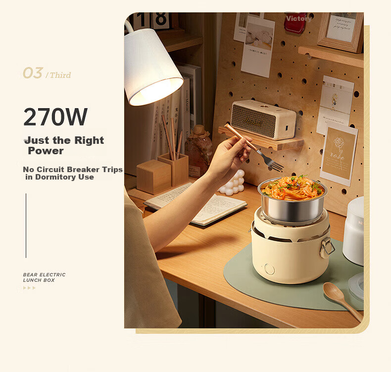 Bear Electric Lunch Box Portable Heated Lunch Box Insulated Double-Layer Stainless Steel Inner Container Sealed Fresh-Keeping Multifunctional 2L for Office Workers 15