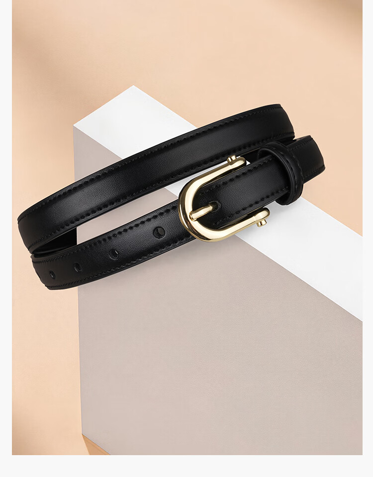Seven Wolves Women's Leather Belt Slim Narrow Fashion Suit Dress Decorative Waist Belt Birthday Gift for Girlfriend and Mom 22