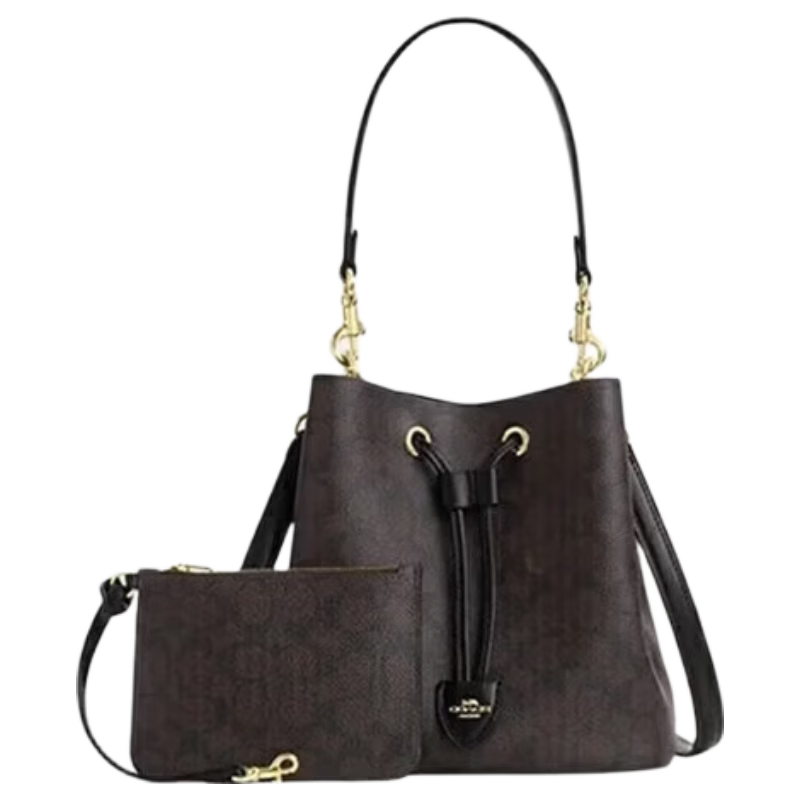 COACH Women's Luxury ROWAN Small Shoulder Bucket Bag Nested Bag CBH07 Gift