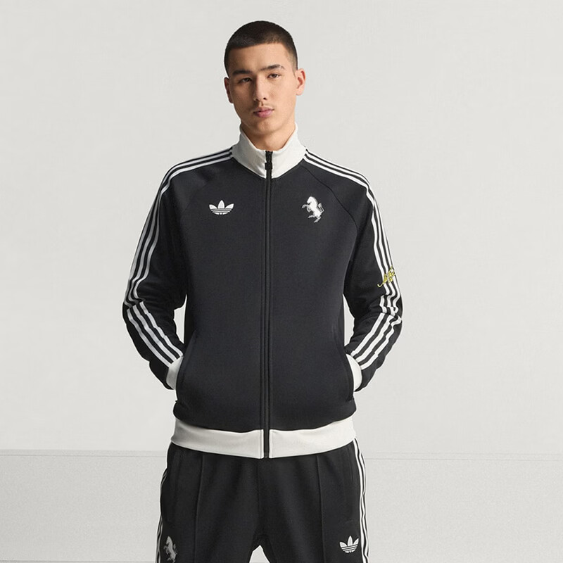 Adidas Men's Football Series JUVE OG TT Juventus Football Stand Collar Three-Stripe Jacket KB4452 L