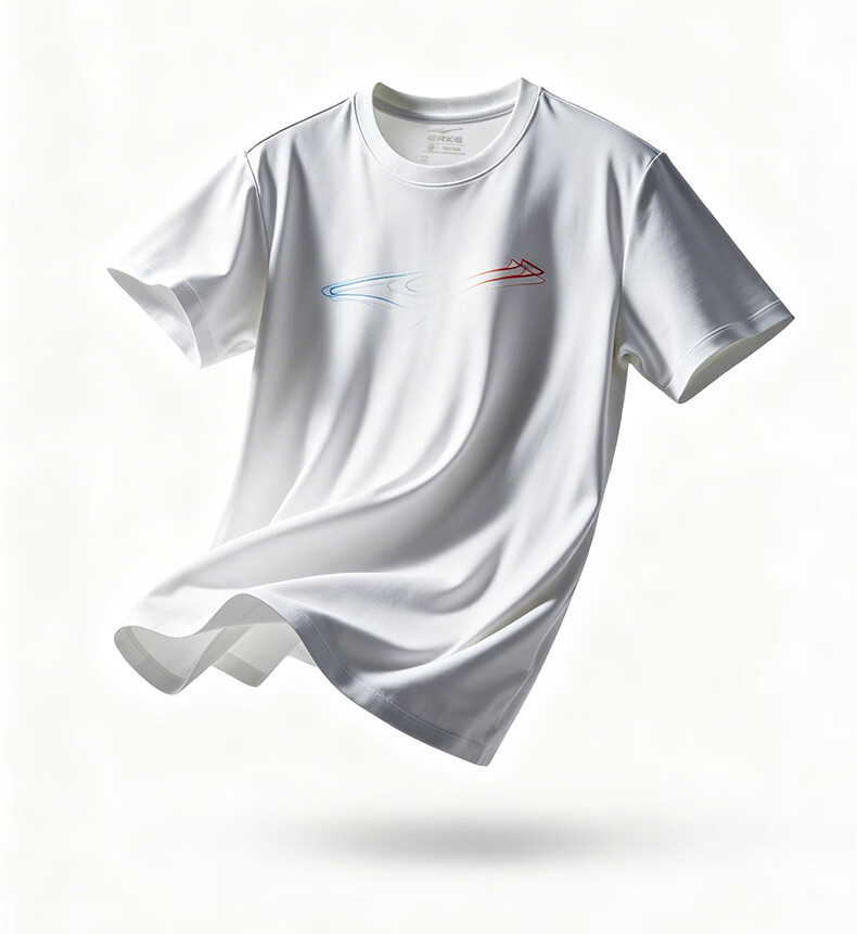 Erke Men's Summer New Sports T-Shirt Casual Outdoor Quick-Dry Antibacterial Ice-Feel Crew Neck 3