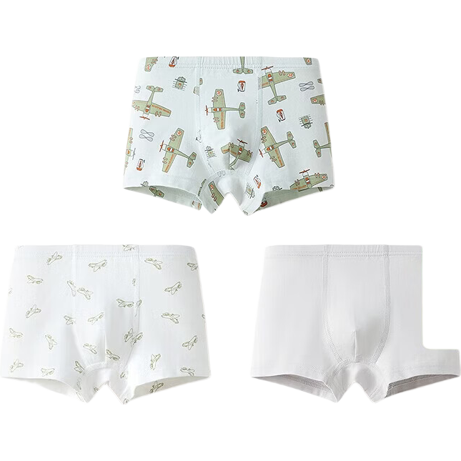 BALABALA Boys' Boxer Briefs, Cotton Children's Shorts, No Wedgie, for Toddlers And Older Kids, Three-Pack, 209925170110