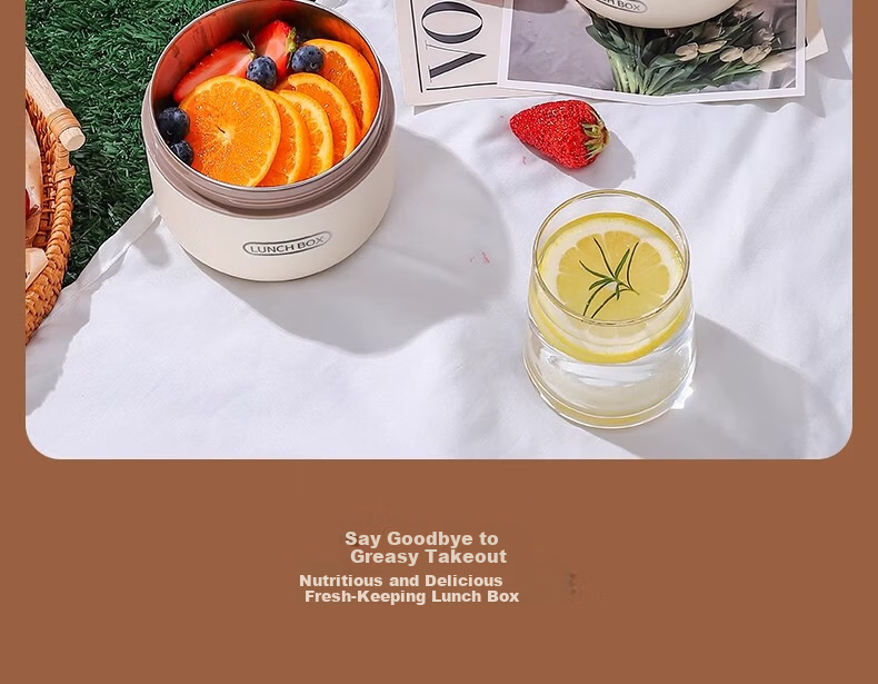 Ymer Stainless Steel Insulated Lunch Box Set - New Combo White 4-Pack + Insulated Bag + Cutlery (2 Large, 2 Small) 34