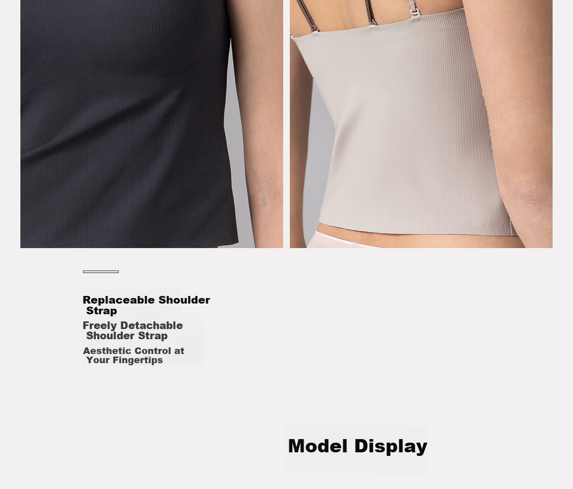 Aimer Women's Lingerie Removable Double Straps Padded Tank Top AM72B521 Ink Gray M 12