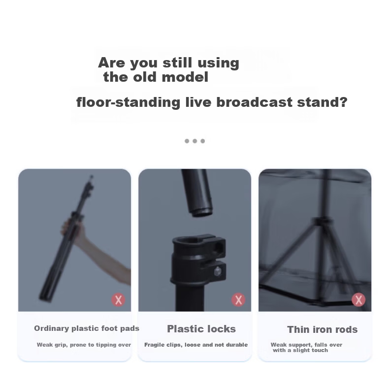 KOVOL [2.1 Meters Long] Floor Stand Selfie Stick Tripod for Live Streaming, Online Classes, Art Exams, Adjustable Height Tripod for Photography And Video Recording 1