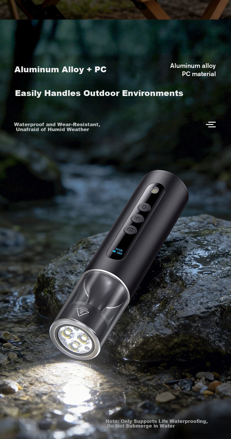 SupFire High-Power Flashlight Long Battery Life Camping Portable Emergency Strobe 365nm UV Light Multifunctional for Self-Driving and Outdoor Camping 13