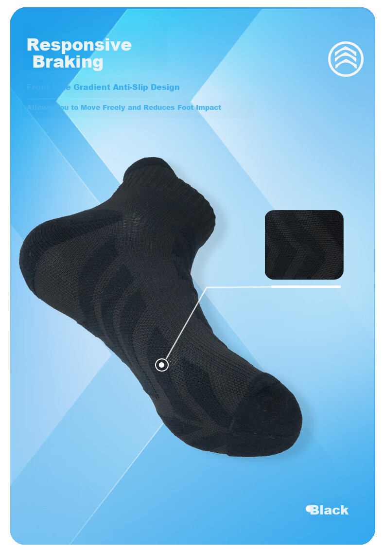 361° Authentic Sports Short Socks for Men, Low-Cut, Breathable, Sweat-Absorbing, Shock-Absorbing, Non-Slip Running Socks, Green/4 Pairs, One Size 5