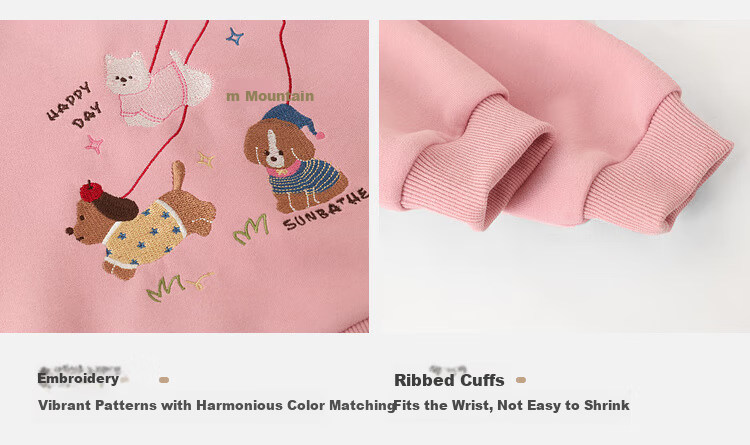 LUSON Little O Dad Baby Girl Toddler Raglan Sleeve Autumn Cartoon Cute Casual Sweatshirt New Year Outfit 6